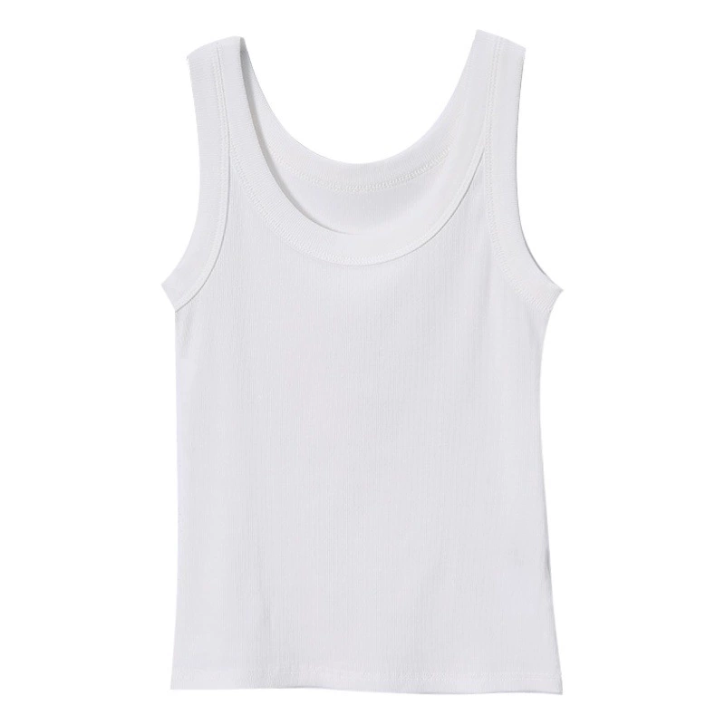 Европейская нить спортивный жилет для женщин Летний Slim Fit похудение внутренняя база дизайн чувство ниша верхняя одежда ins Fashion