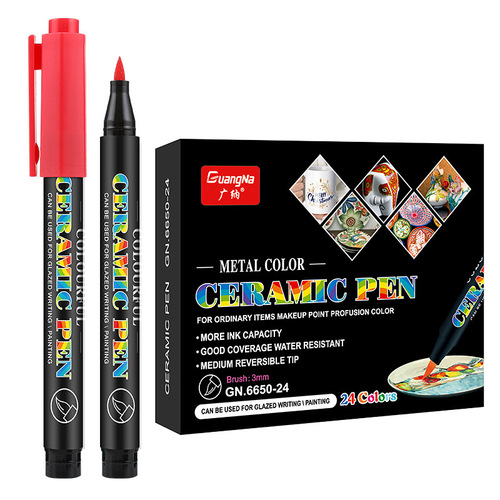 GN6650 ceramic DIY hand-painted water chalk soft pen marker creative glass hand-painted requires oven drying
