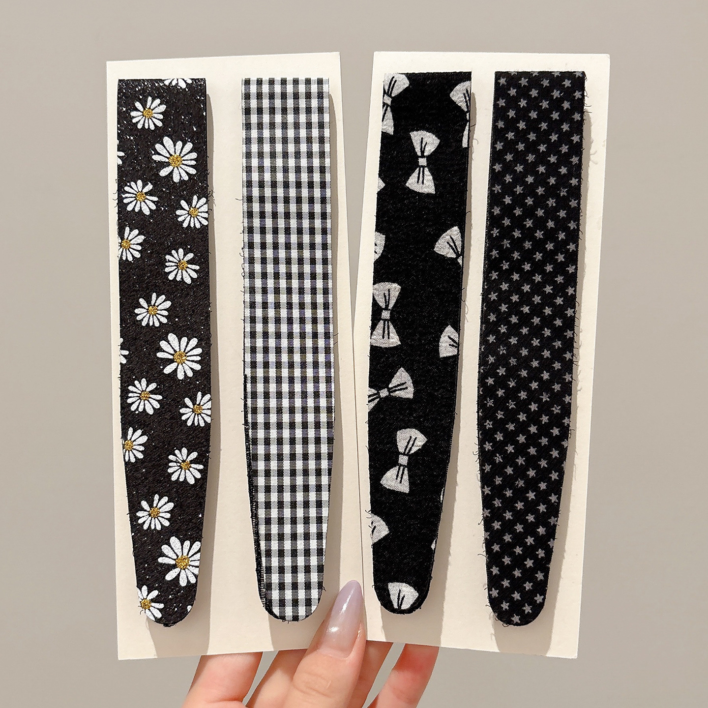 Velcro cinta de cabello frangeas de cabello roto acabado artefacto de publicación diaria uso exterior de banda de cabello universal fuera de la red banda de cabeza roja