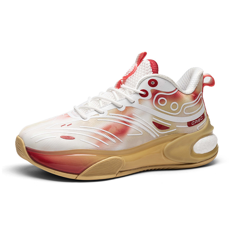 Zapatos deportivos para hombres 2024 nuevos zapatos de baloncesto para hombres fricción sonora de color de amortiguación de zapatos juveniles de estudiantes zapatos de fútbol para hombres