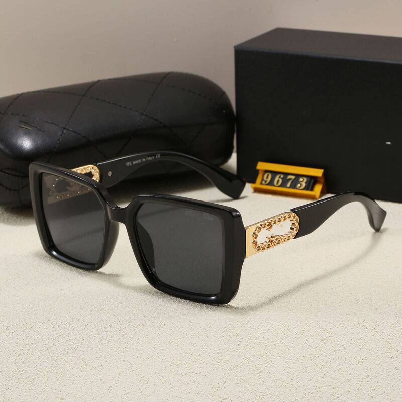 Casual, Fashionable and Versatile High-Looking Sunglasses for Square and Round Faces, Slimming Look and Fashionable Anti-Uv Sunglasses 9673