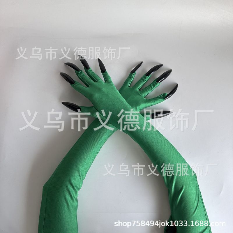 ハロウィーン鬼節ショート骨格手袋ロング夜光手袋ストッキング舞踏会パーティー道具衣装|undefined