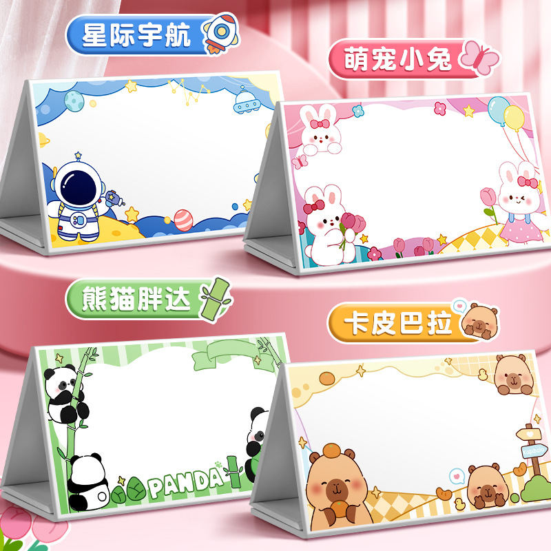 Nombre de escritorio de primer año tarjeta de asiento impermeable a prueba de caídas tablas de mesa plegables tablas de impresión de doble cara gratis al por mayor