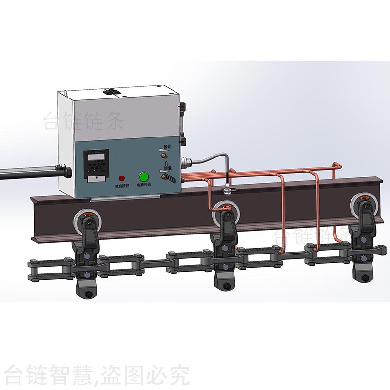 模锻链条自动加油机 工字钢输送机自动喷油机 台链链条自动加油器