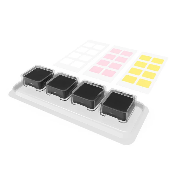 Black transparent keycaps