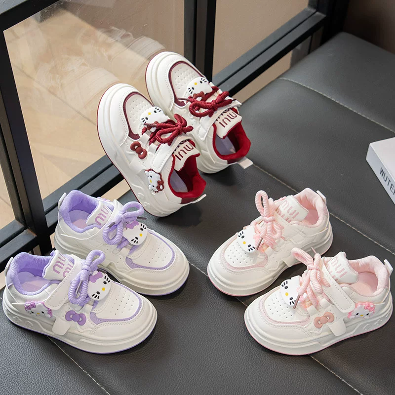 Children's fashionable sneakers, non-slip white shoes with velcro for leisure, footwear, autumn, city style, soft sole
