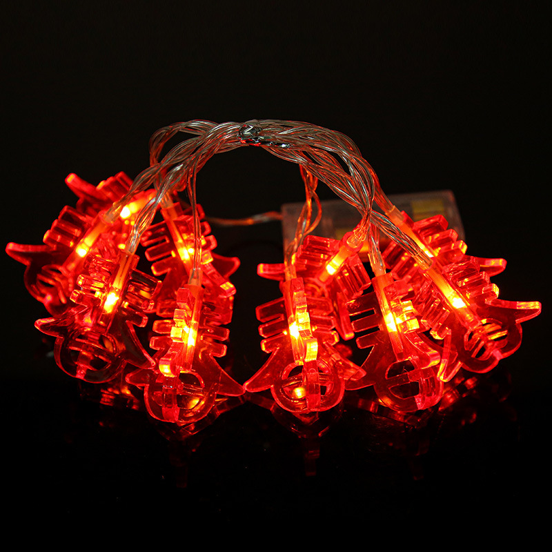 LED Festival de Primavera Fu caracteres lámparas de linternas rojas lámparas de color lámparas de Año Nuevo Festival de linternas decoración al aire libre lámparas de cadena