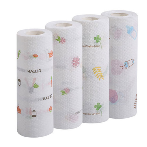 Lazy rag, wet and dry kitchen paper, washable, oil-free, thickened oil-absorbing paper, disposable dishcloth for cleaning
