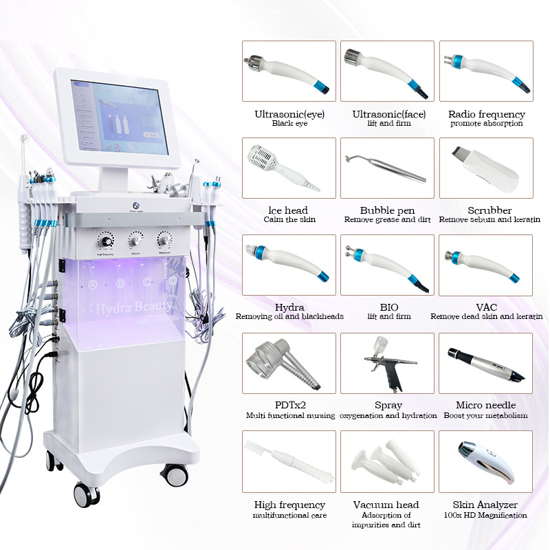 Dispositivo integral de gestión de la piel Haifan Feixiu 14 en 1, instrumento de belleza, equipo especializado para salones de belleza.
