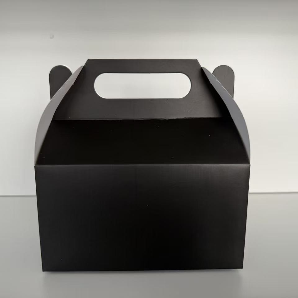 Explosiva transfronteriza al por mayor caja de dulces de cuerno multicolor caja de papel de embalaje de dulces de fiesta de vacaciones caja de embalaje portátil lisa