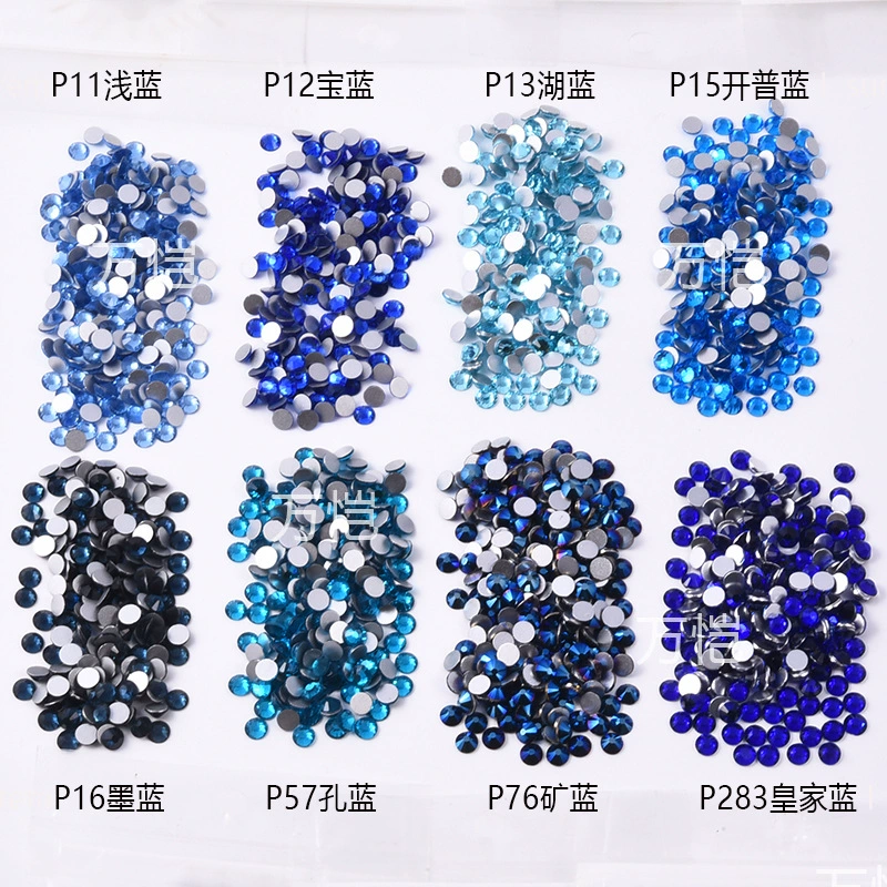 Blue glass phone case for manicure, accessory, accessories, DIY