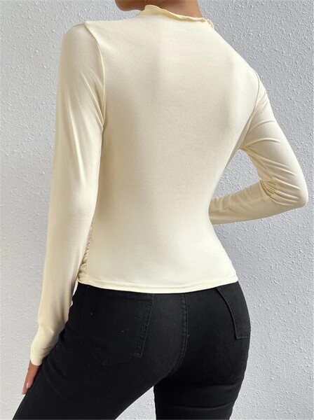 solid color base body-friendly design long-sleeve