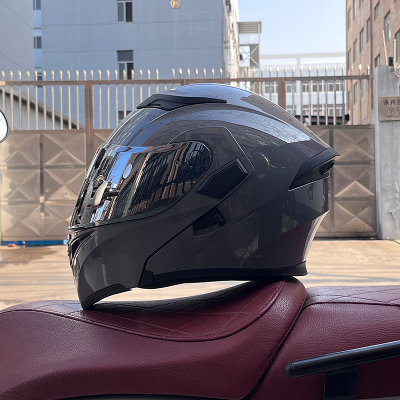 JIEKAI 3C certificado casco de motocicleta para hombres y mujeres casco completo de motocicleta casco de exposición Bluetooth casco de coche eléctrico