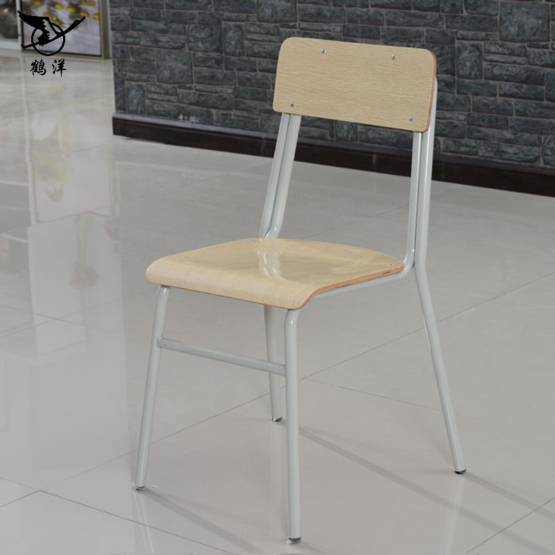 Simple Dining Chair for College Students, Multi-Layer Plywood Conference Chair, Training Chair, Writing Student Chair, Reception J&