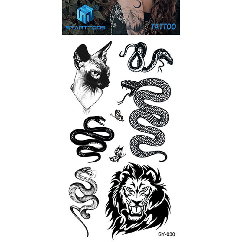 Spot mayorista transfronterizo dulce y simple viento tatuaje de dedo moda cool tatuaje desechable tendencia