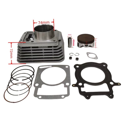 172FMM Motorcycle Cylinder Piston, piston ring, piston pin - cps300-74mm-cylinder-set