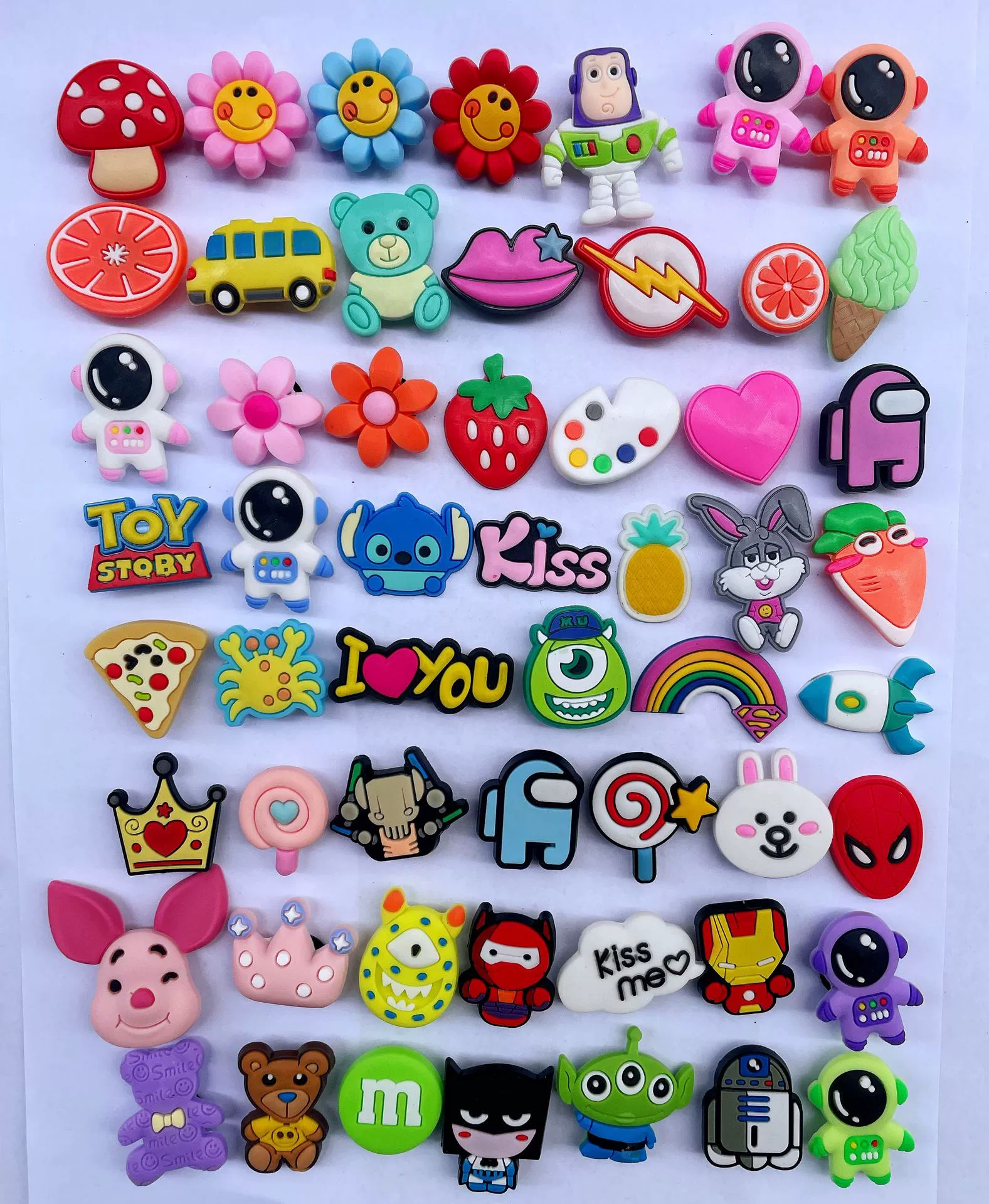 Трансграничная обувь с отверстием обувь цветок обувь Пряжка украшение обуви ПВХ мягкие резиновые аксессуары для рукоделия милый мультфильм Пряжка Нижняя пряжка украшение