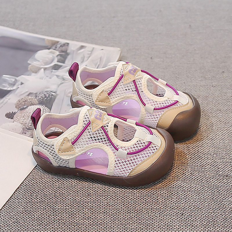 Sandálias de malla transpirables para niños 2026 verano niñas nadar zapatos de retroceso para niños zapatos casuales antideslizantes con suela suave image 10