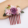 Street hair accessory for bride, hairgrip, European style, flowered, for bridesmaid, wholesale