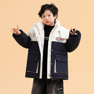 Factory direct children's down jacket boys and girls parent clothing fashion sports boys and girls big children's work clothes children's clothing outside