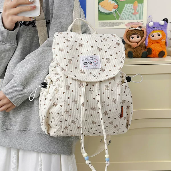 New cross-border large-capacity women's backpack, fashionable, casual, versatile, suitable for short trips, lightweight student backpack
