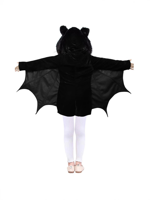 2025 新しいハロウィン子供衣装コウモリマントマントキャットウーマン服パーティーコスプレ衣装|undefined