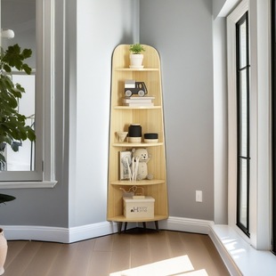 Simple Corner Cabinet for Home Living Room Corner Multi-Layer Storage Rack for Bedroom Kitchen Corner Floor-Standing Debris Storage