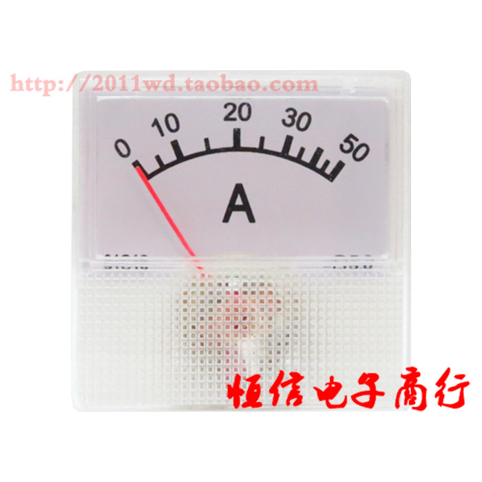 91C16/DC50A/DC20A 直流电流表头摩托车电瓶充电器用