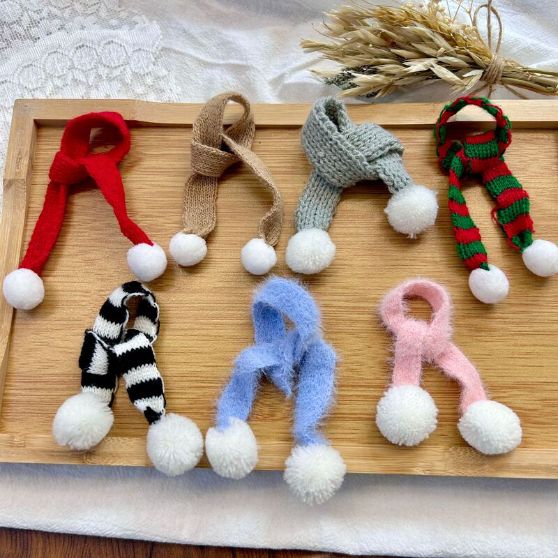 New Mini Knitted Scarf 10cm Cotton Doll Decoration 15cm Kt Self-Deprecating Bear Replaceable Accessories Wholesale New Mini Knitted Scarf 10cm Cotton Doll Decoration 15cm Kt Self-Deprecating Bear Replaceable Accessories Wholesale