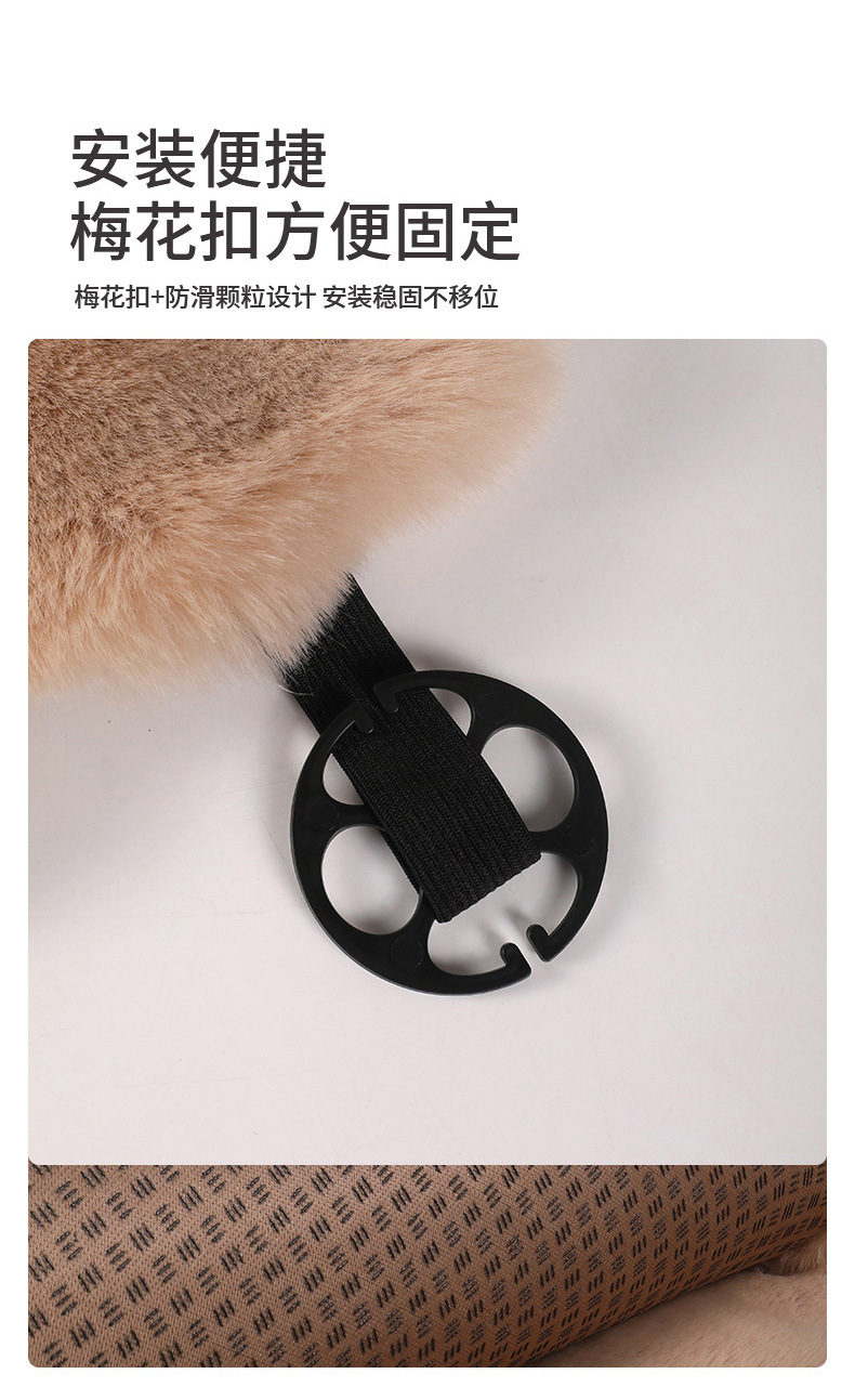 Car Cushion New Three-dimensional Bubble Fleece-like Cushion Car Winter Cushion Warm and Comfortable Universal Cushion