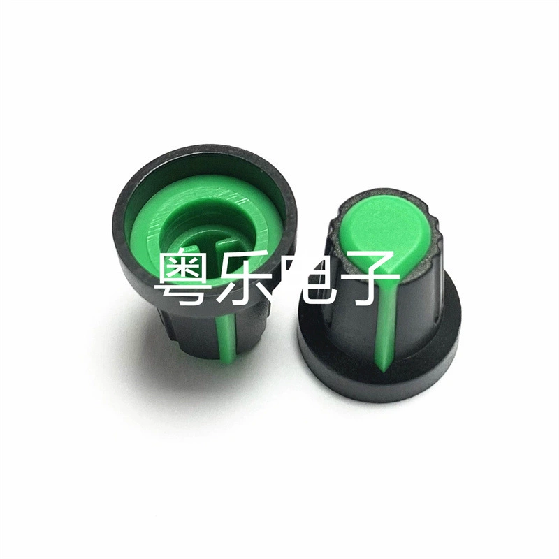 Двухцветная ручка 15x17 Пластиковый потенциометр оси регулировки полуосей Ручка громкости Ручка регулировки напряжения Ручка регулировки мощности