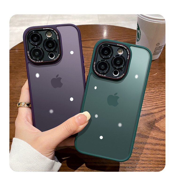 Ốp lưng điện thoại chống rơi TPU mờ cổ điển cho iPhone 14 Pro Max — Đen mờ retro máy ảnh, Máy ảnh Retro mờ màu tím đậm, Yuanfeng màu xanh mờ máy ảnh Retro, Máy ảnh Retro mờ từ tính đen chi tiết 8