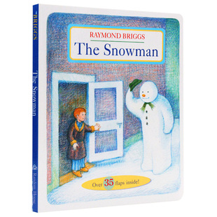 The Snowman Snowman fun flip book English original children's picture book cardboard book RaymondBriggs