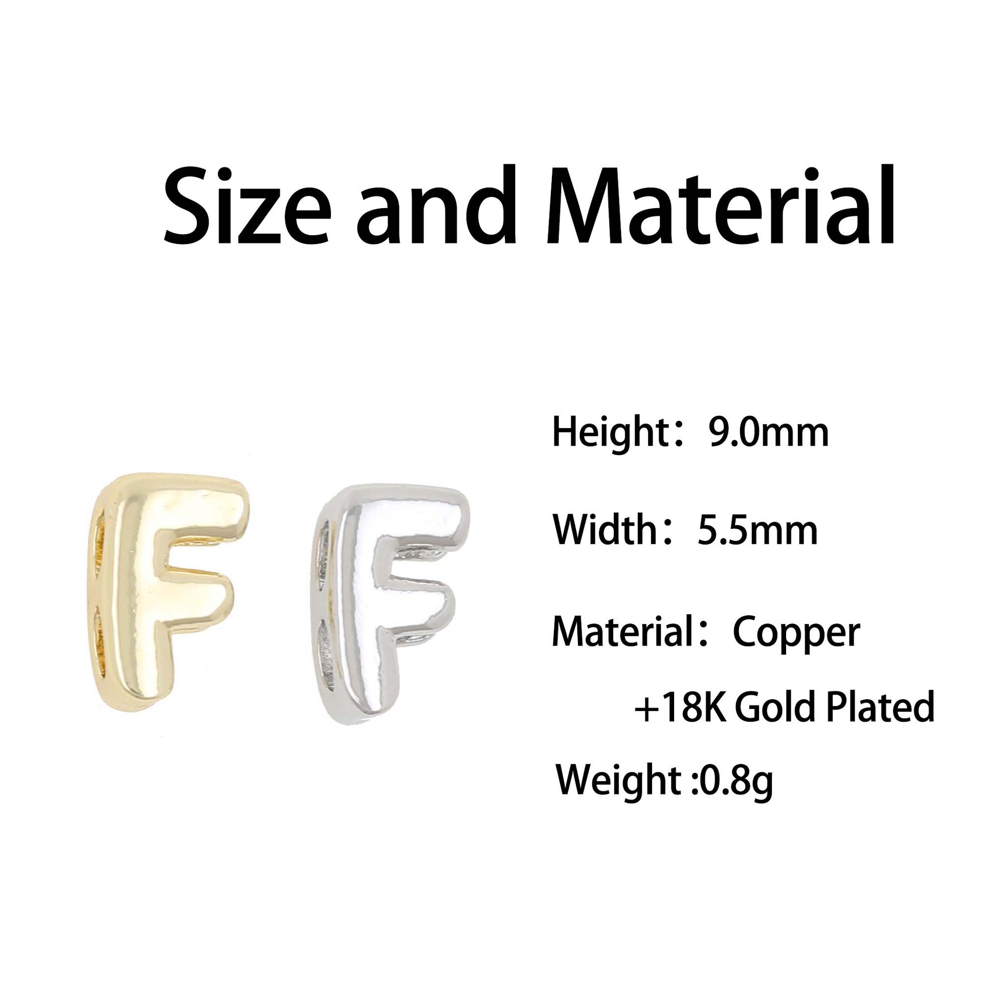 14g Weight Pendant Jewelry Making Type Charms, Bracelets, Necklace Classification 1 Piece Quantity Copper Material Letter, Word, Bubble Pattern All Seasons Season Women's Gender Polished Finish Classic Style Style 1 Piece Copper Letter Word Bubble Polished Charms Bracelets Necklace Pendant 7