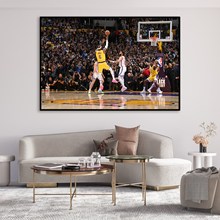 詹姆斯NBA历史得分王挂画篮球明星Lebron James客厅卧室装饰画