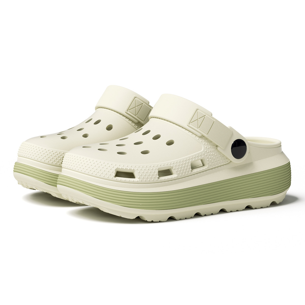 Lidani damesklompen met dikke zool, topkwaliteit, nieuwe zomercollectie 2026, antislip, gesloten teenslippers, strandsandalen met zachte demping._voghion.com