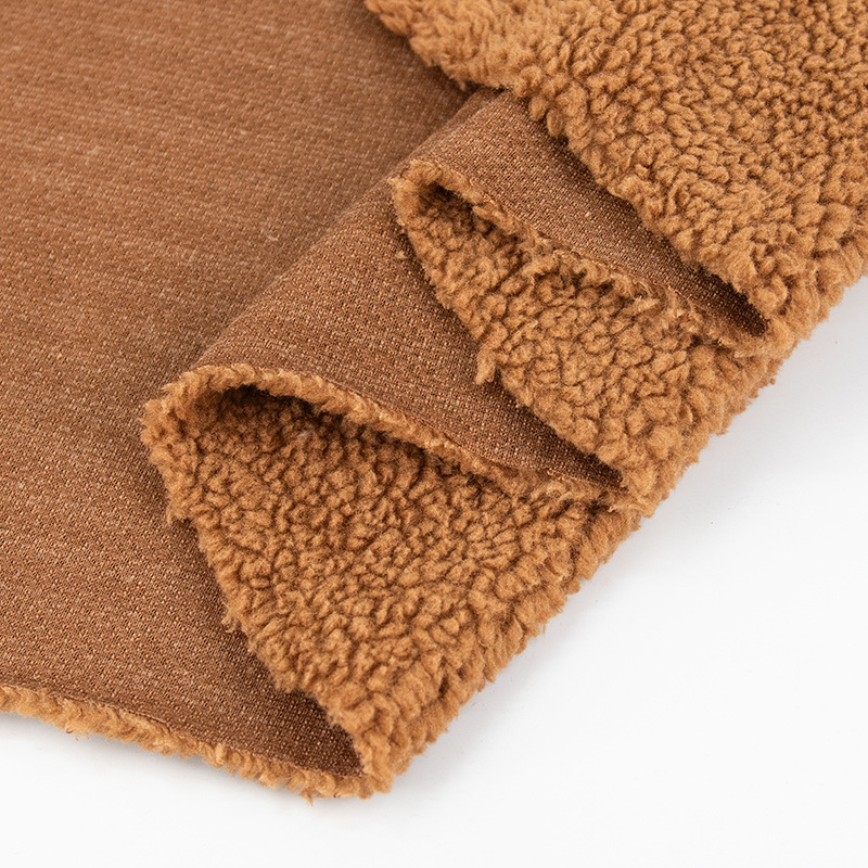 Icelandic lambswool 300g granular fabric for autumn and winter fashion coats, shoe materials, and backpacks, plush toy fabric