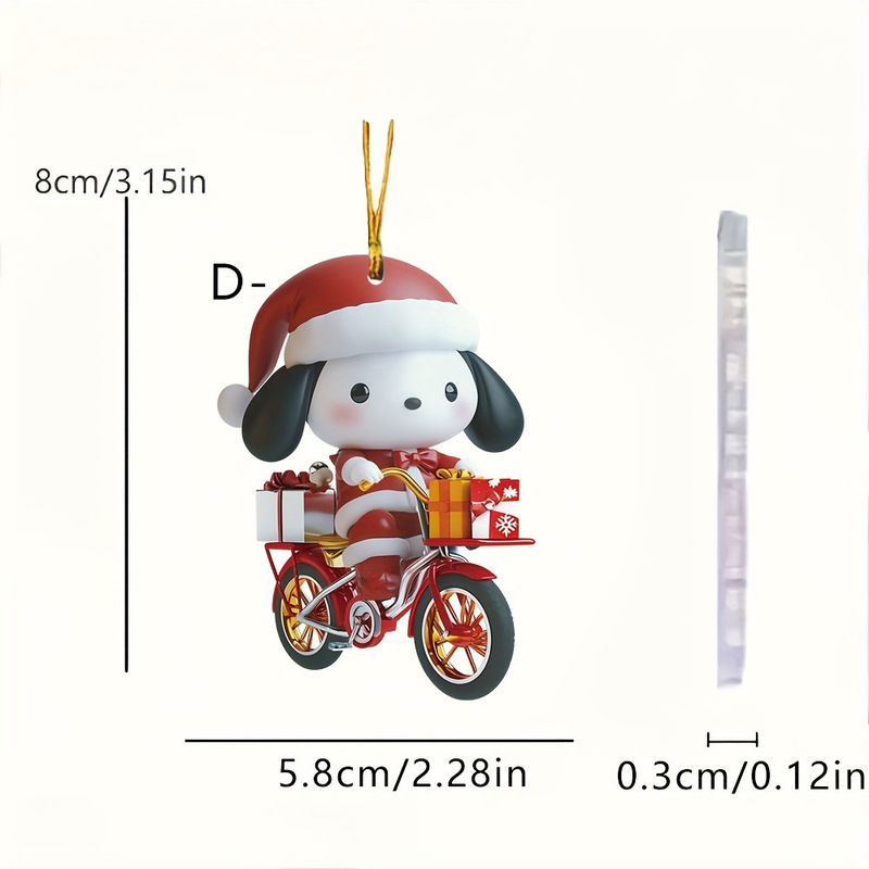 クロスボーダー新型アクリル平面猫自動車装飾ペンダント|undefined