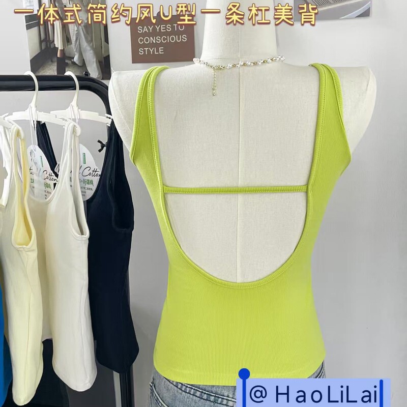 5570 # New Pure Cotton Fine Ribbed Series Premium Products, One-Piece Minimalist Style U-Shaped Design with a Single Stripe for a Beautiful Back 5570 # New Pure Cotton Fine Ribbed Series Premium Products, One-Piece Minimalist Style U-Shaped Design with a Single Stripe for a Beautiful Back
