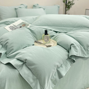 High-end 160 pieces autumn and winter thickened cotton brushed four-piece set 100 cotton bed sheet quilt cover warm bedding