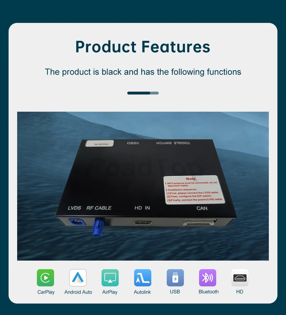 Wireless Carplay Car-Machine Interconnection Is Suitable for Porsche Pcm3.0 Pcm3.1 Decoder Module Decoder