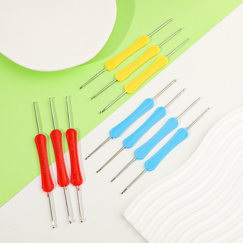 Manufacturer Wholesale Colorful Handle Double-Ended Crochet Set Handmade DIY Knitting Tools Sweater Scarf Crochet Manufacturer Wholesale Colorful Handle Double-Ended Crochet Set Handmade DIY Knitting Tools Sweater Scarf Crochet