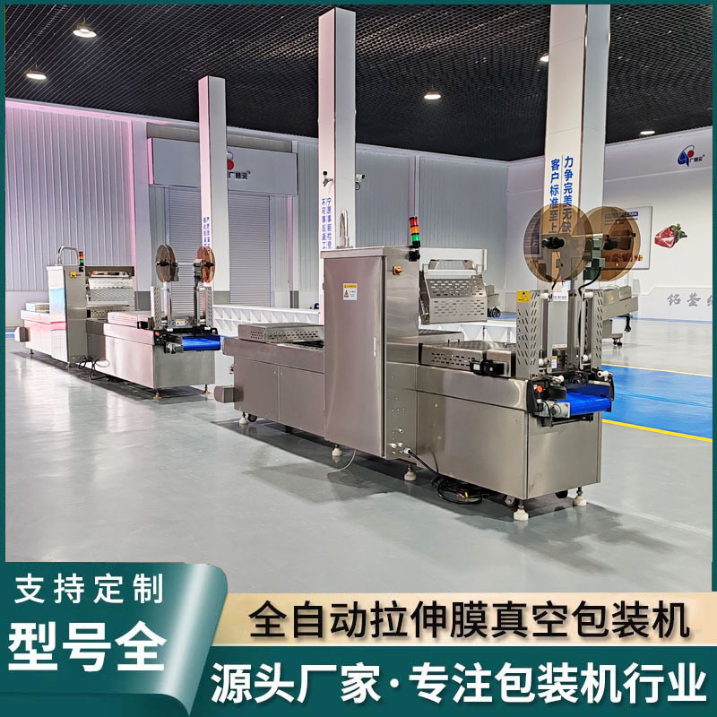 牛肉馅牛仔骨拉伸膜真空包装机 牛排牛蹄筋全自动真空包装机
