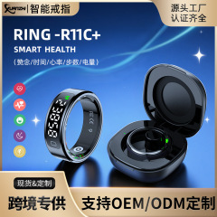 国境を越えた人気のR11CスクリーンディスプレイリングBluetoothジェスチャーブラシビデオ磁気充電健康心拍数血中酸素スポーツスマート