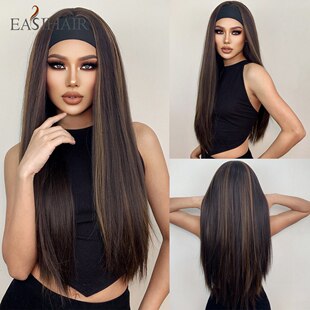 ���R�d�羳���N�ٰl Ůʿ��ɫ��ɫ�Lֱ�l���z���^�� headband wig