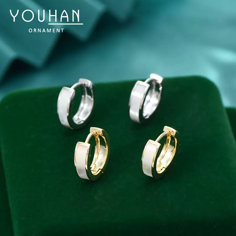 网红热卖同款气质耳环女小众设计感几何C形耳饰个性ins风贝壳耳扣