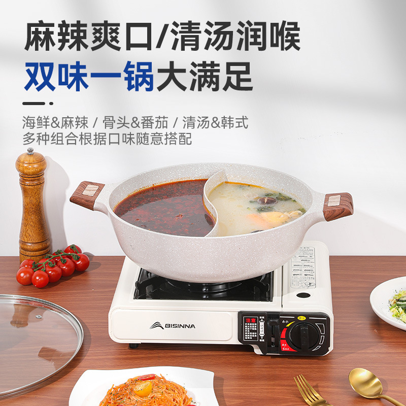 대용량 가정용 연미 냄비, 두꺼운 붙지 않는 냄비, 인덕션 쿠커, 가스 스토브, 범용 냄비, 전골 냄비, 맞춤형 가능