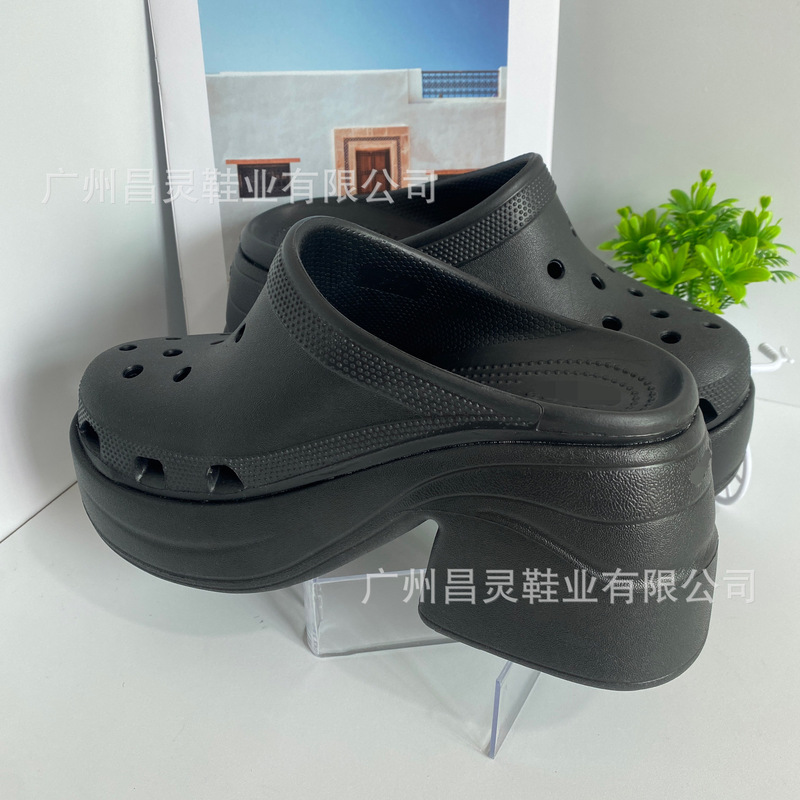Dropshipping Mermaid-Style Clogs for Summer, Women's High-Heeled Chunky Heels, Height-Increasing, Breathable, Comfortable, Non-Slip, Closed-Toe Sandals Wholesale Dropshipping Mermaid-Style Clogs for Summer, Women's High-Heeled Chunky Heels, Height-Increasing, Breathable, Comfortable, Non-Slip, Closed-Toe Sandals Wholesale