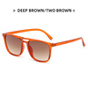 Capacious brand sunglasses suitable for men and women, trend classic square glasses