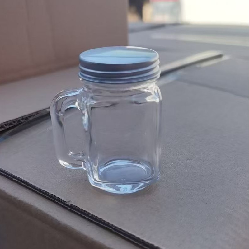 Small coffee concentrated handheld glass bottle